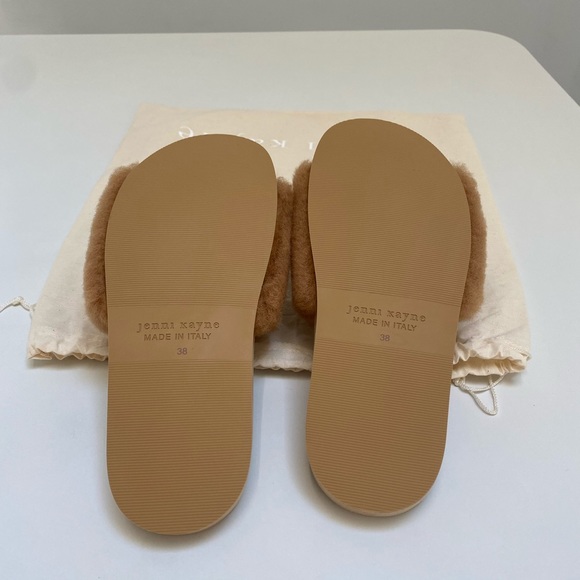 Jenni Kayne Shearling Slide Sandal in Natural sizes 37, 38 New in Bag - Picture 8 of 10